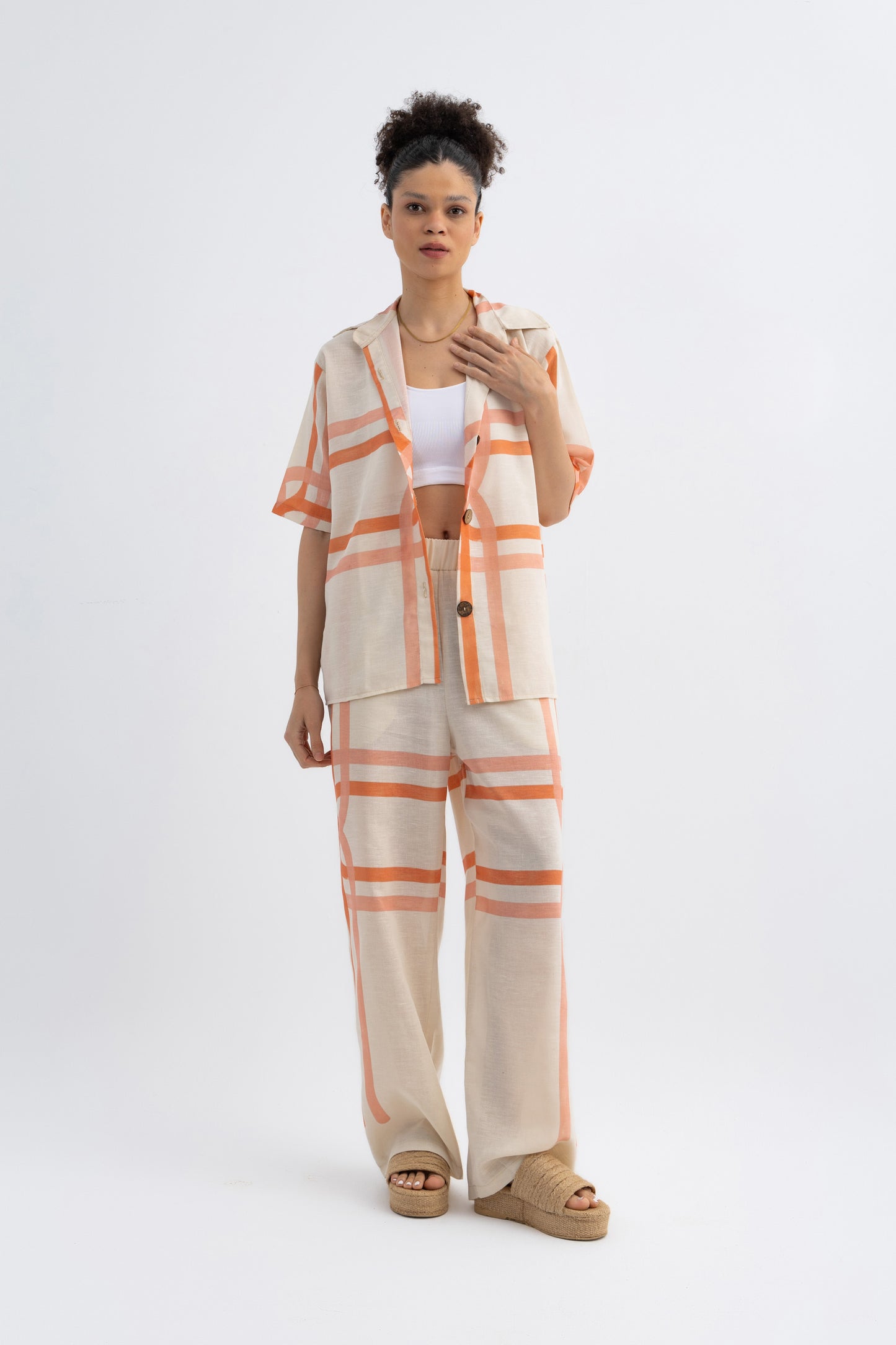 Noot print linen set