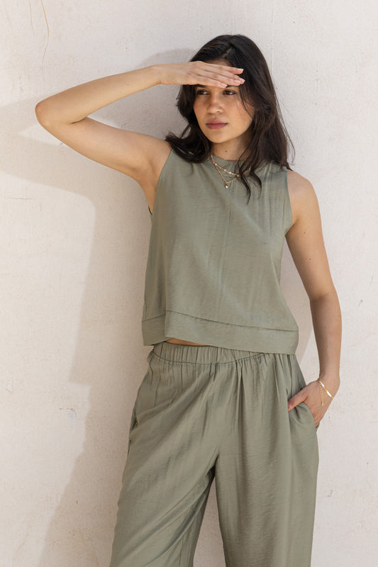 Silky Shirt Moss