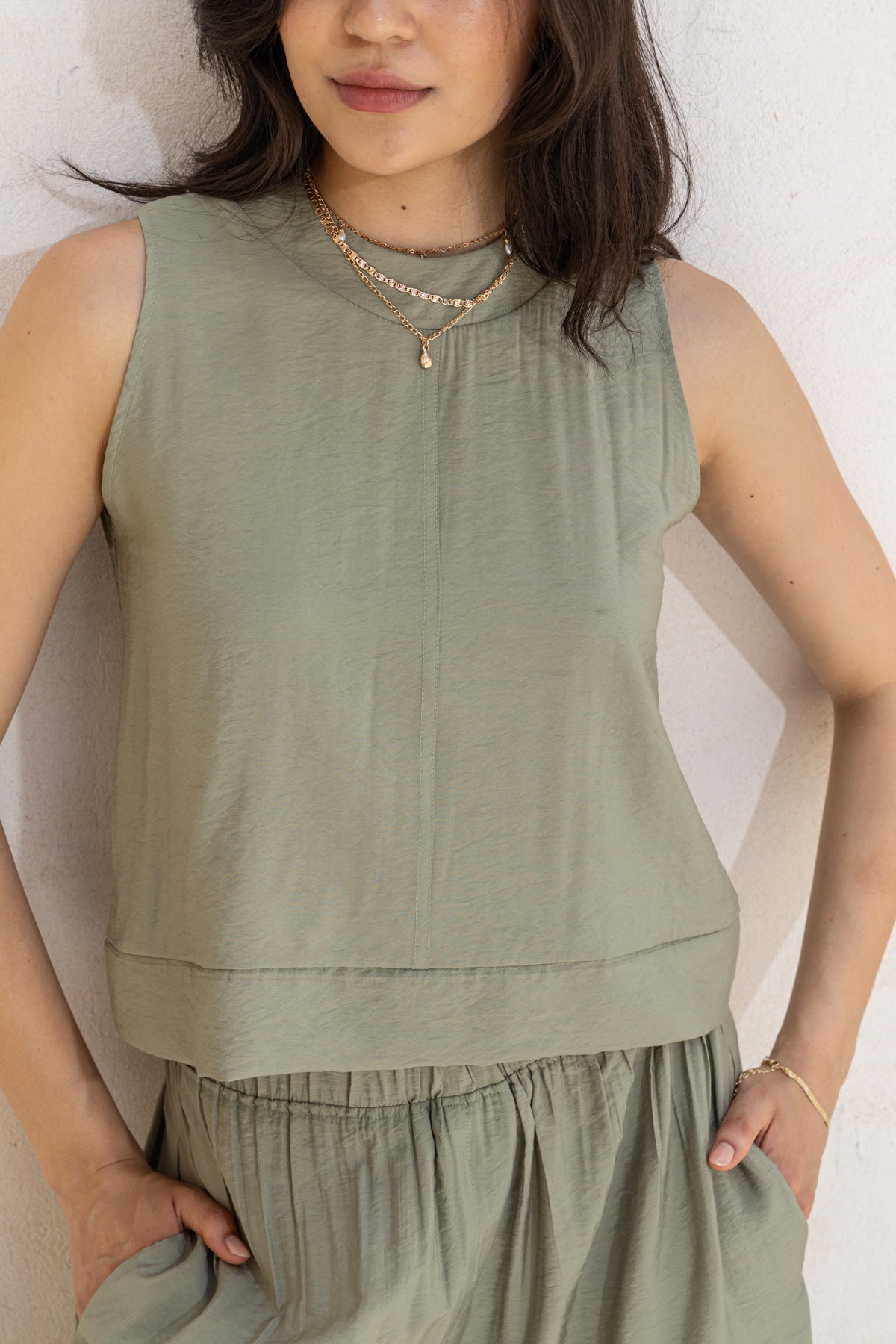 Silky Shirt Moss