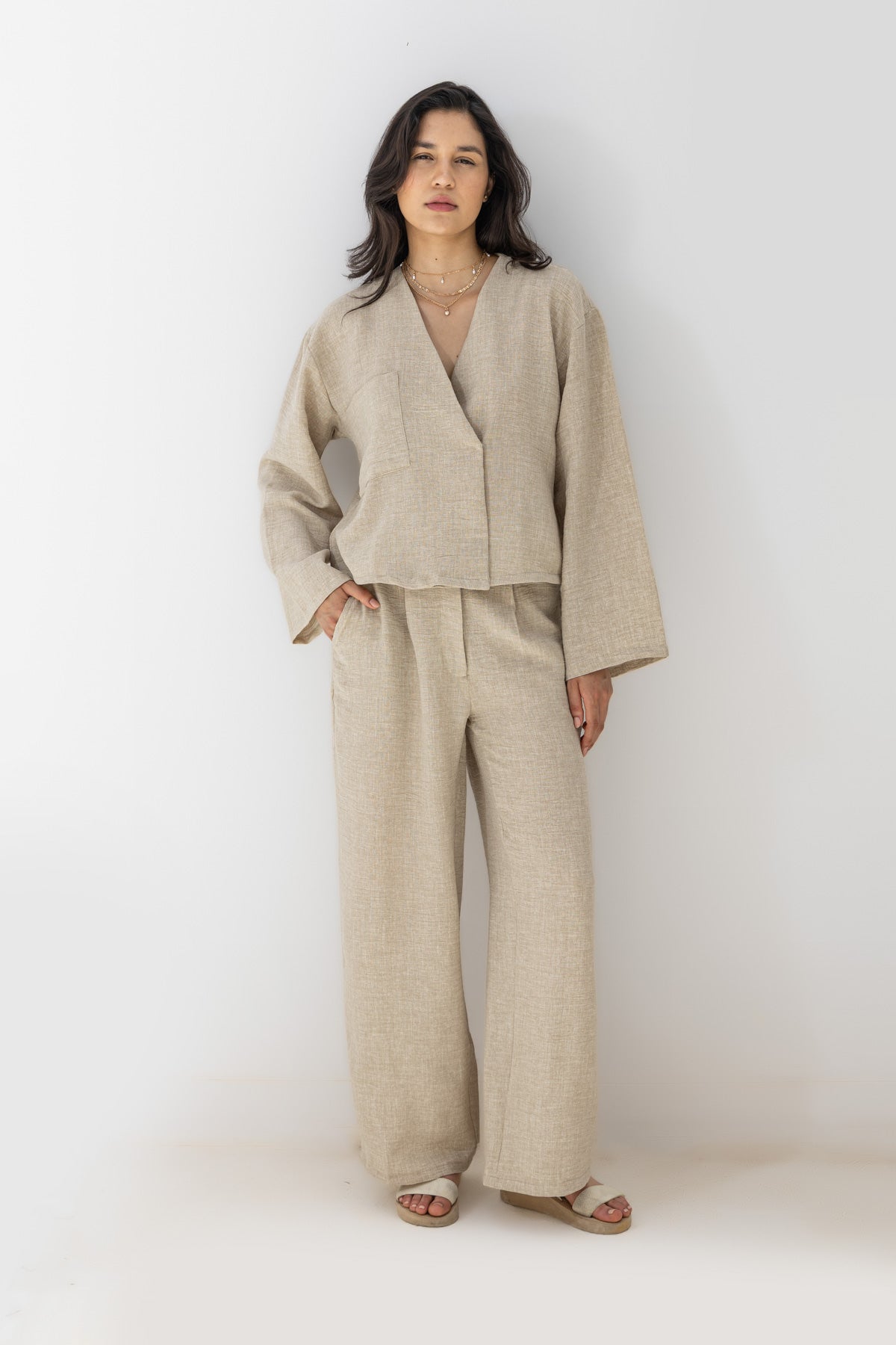 Airy Pants Beige