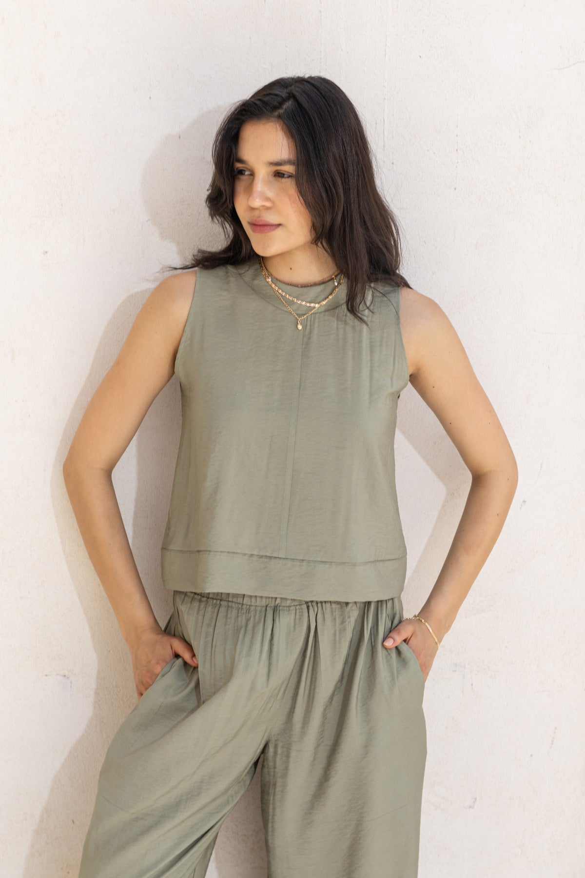 Silky Shirt Moss