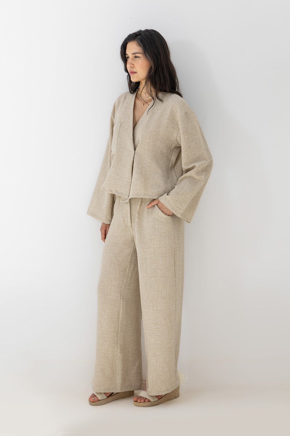 Airy Pants Beige