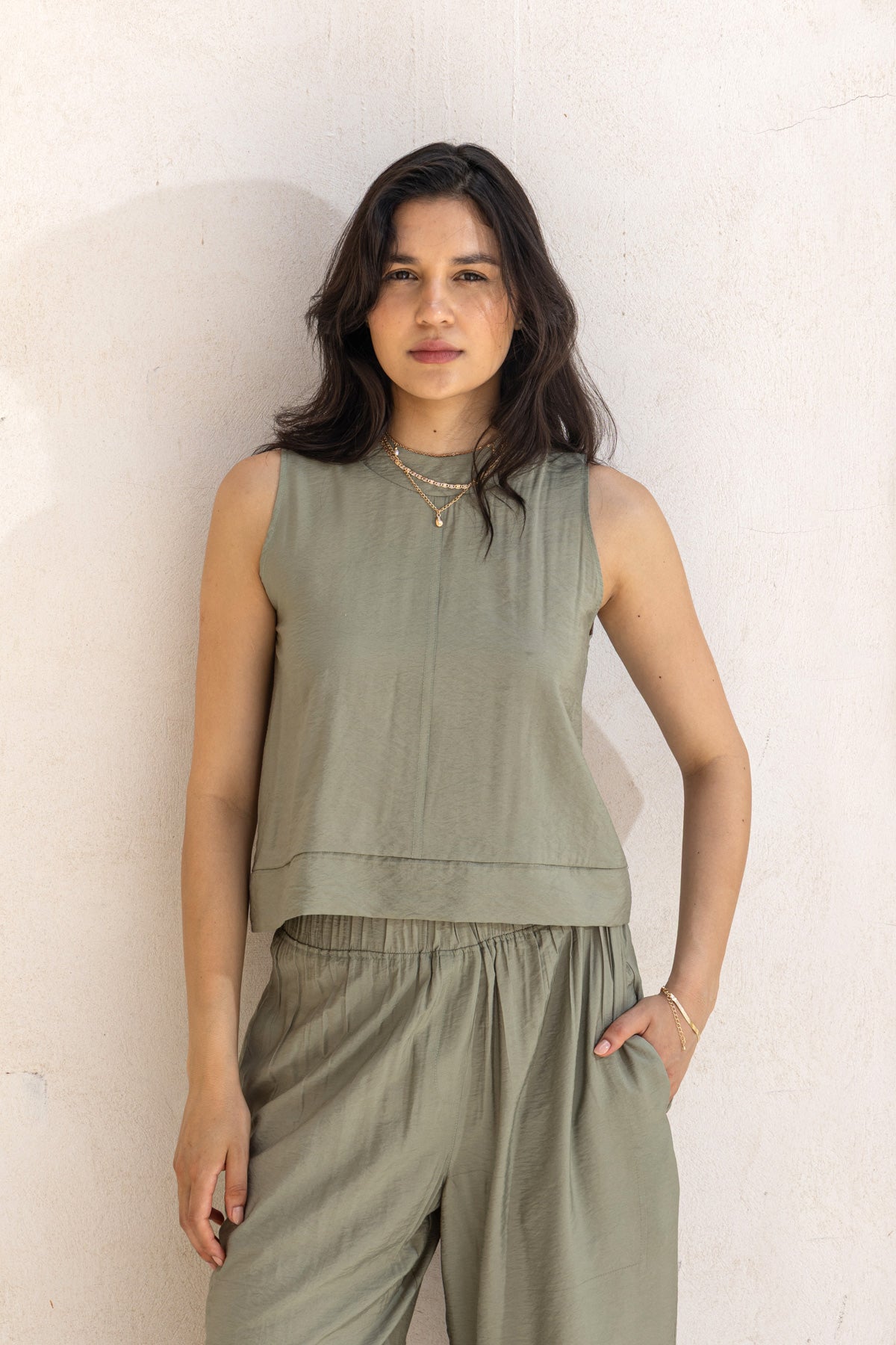 Silky Shirt Moss