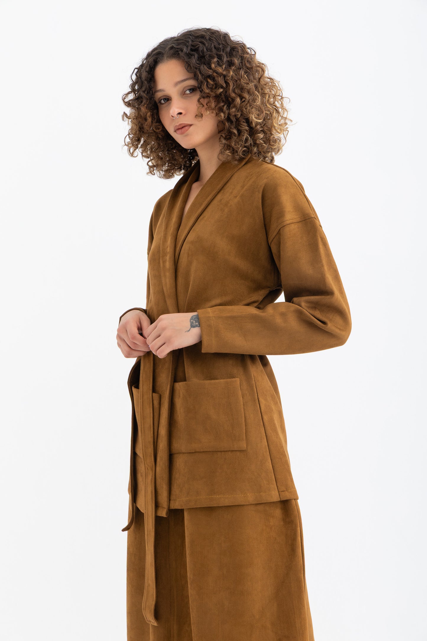 Mohair Ensemble in Brown