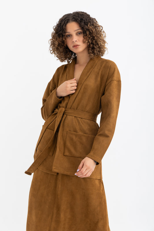 Mohair Ensemble in Brown