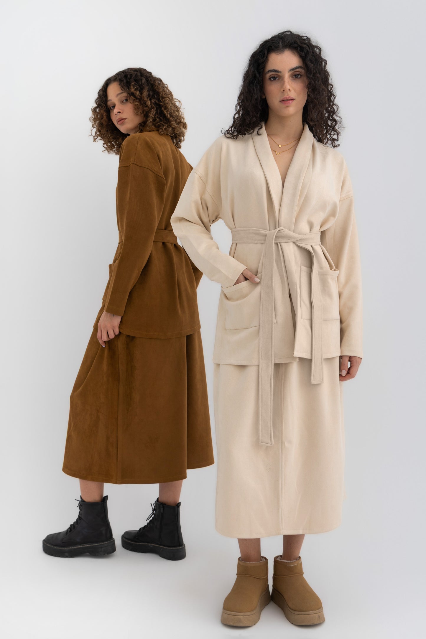 Mohair Ensemble in Brown
