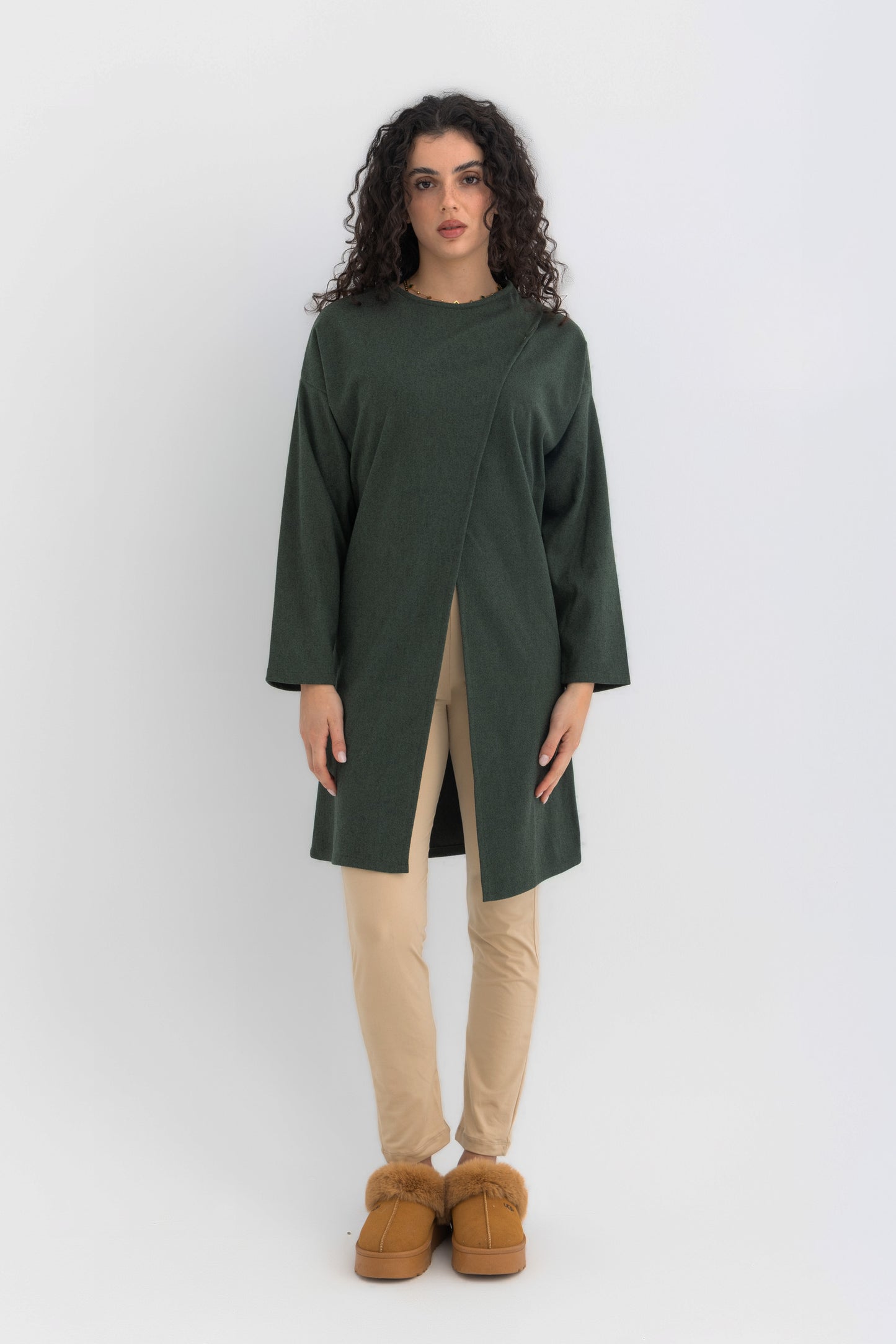 Cozy Cape in Dark Green