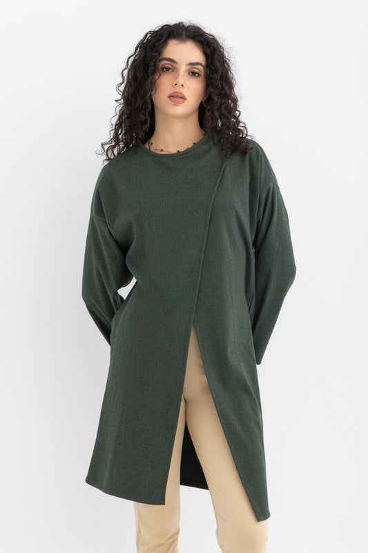 Cozy Cape in Dark Green