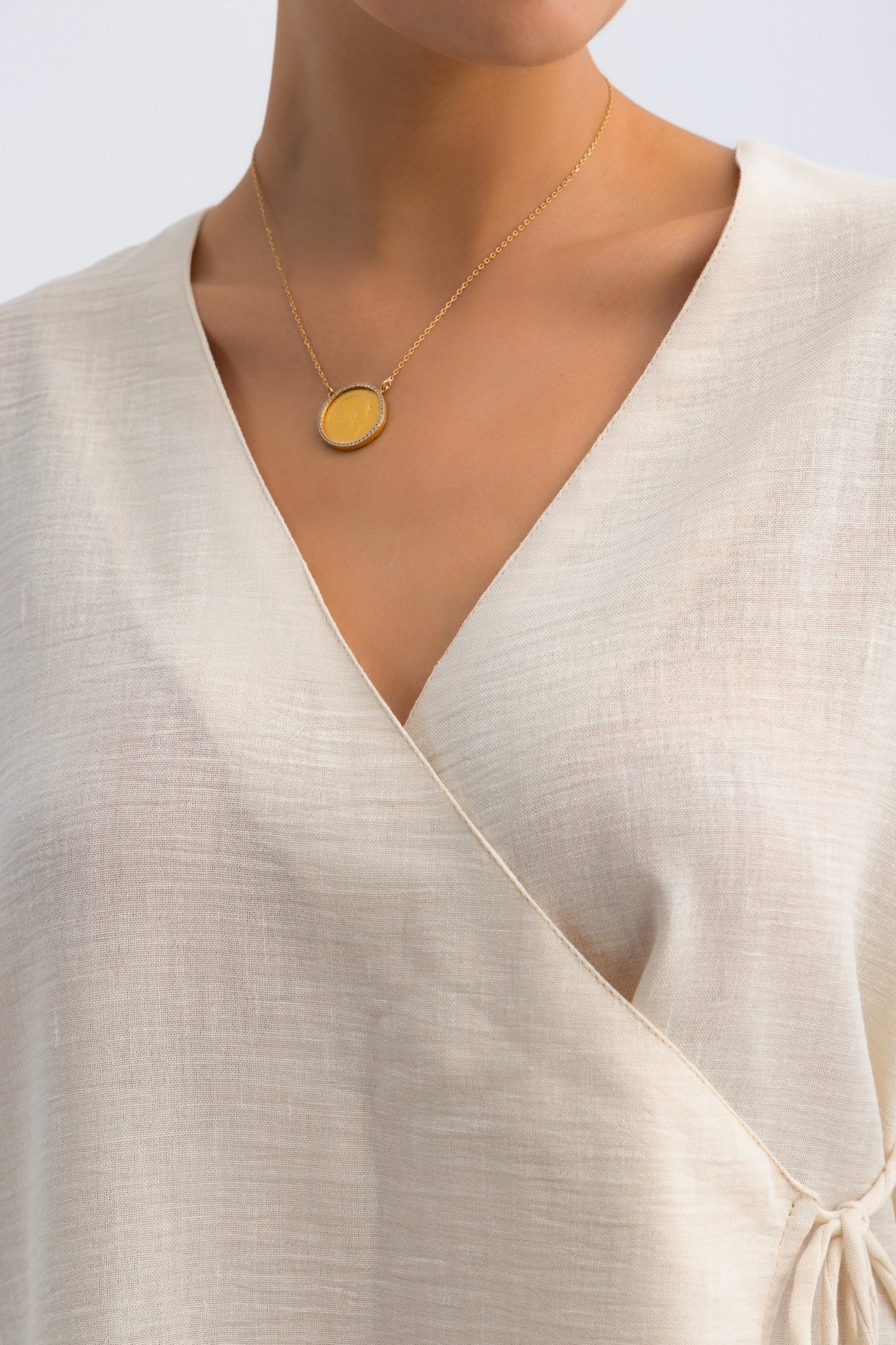 Linen Luxe Set light cream and dark beige