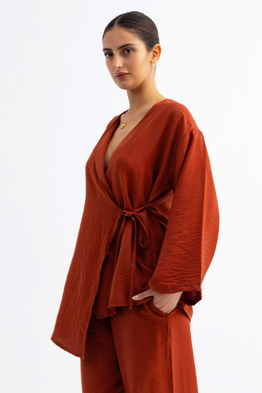 Casual Knot Set burnt brown