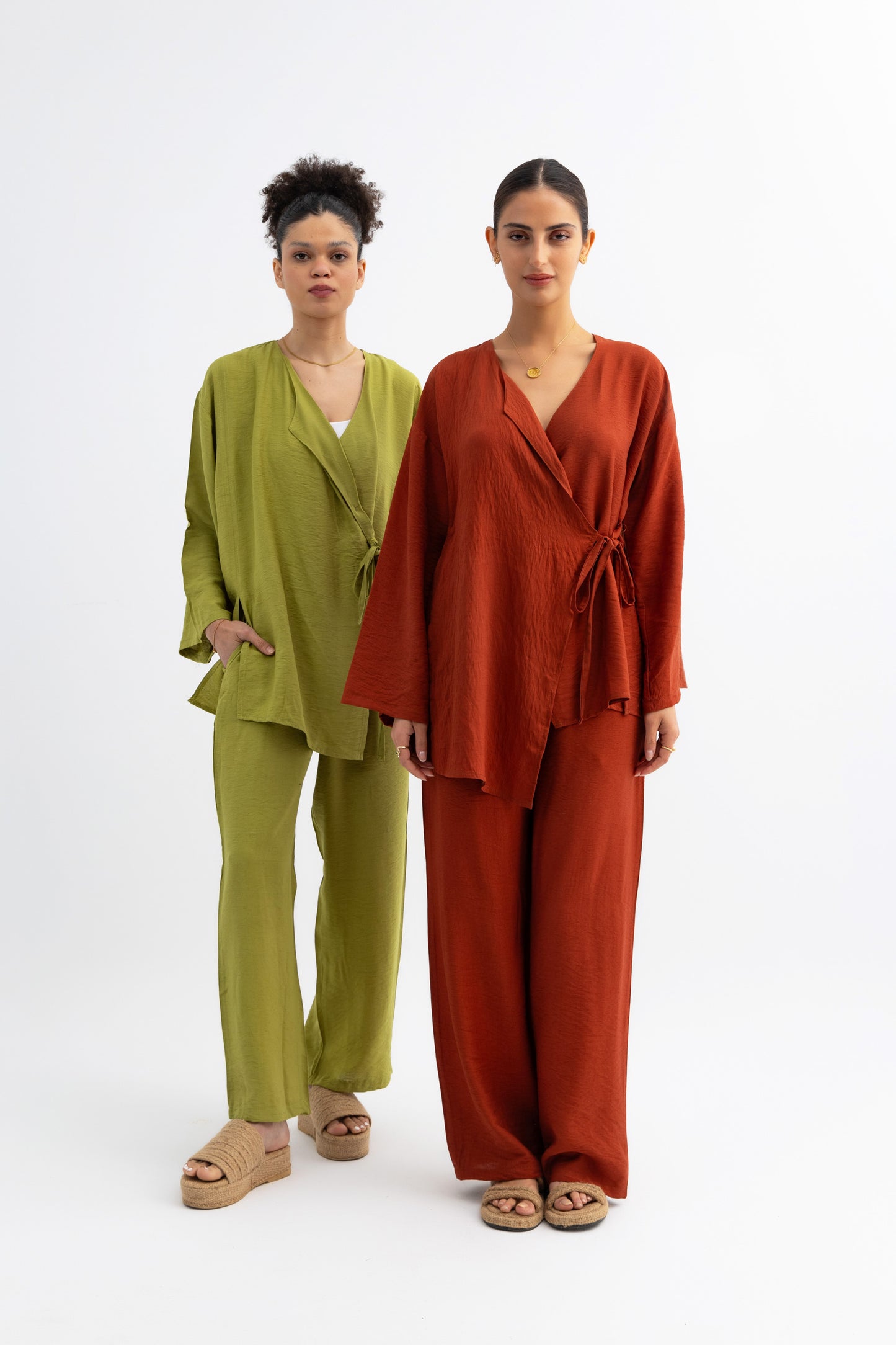 Casual Knot Set Apple green