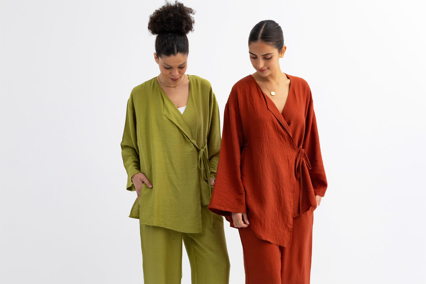 Casual Knot Set Apple green