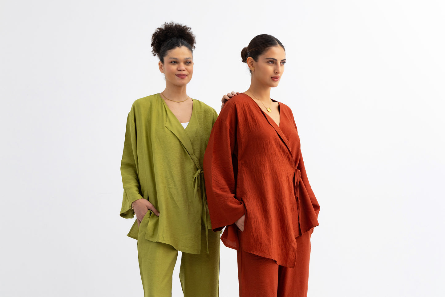 Casual Knot Set Apple green