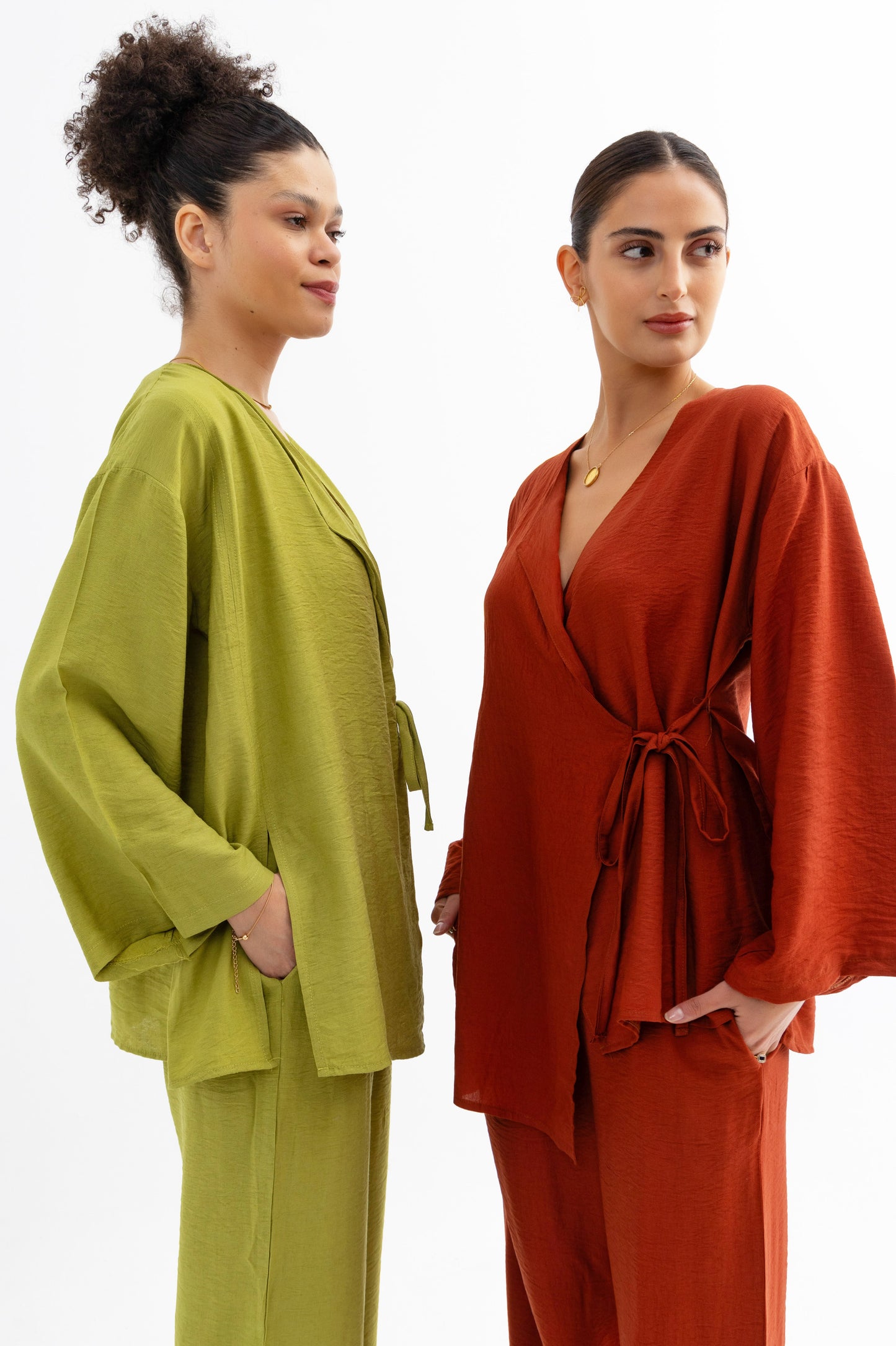Casual Knot Set Apple green