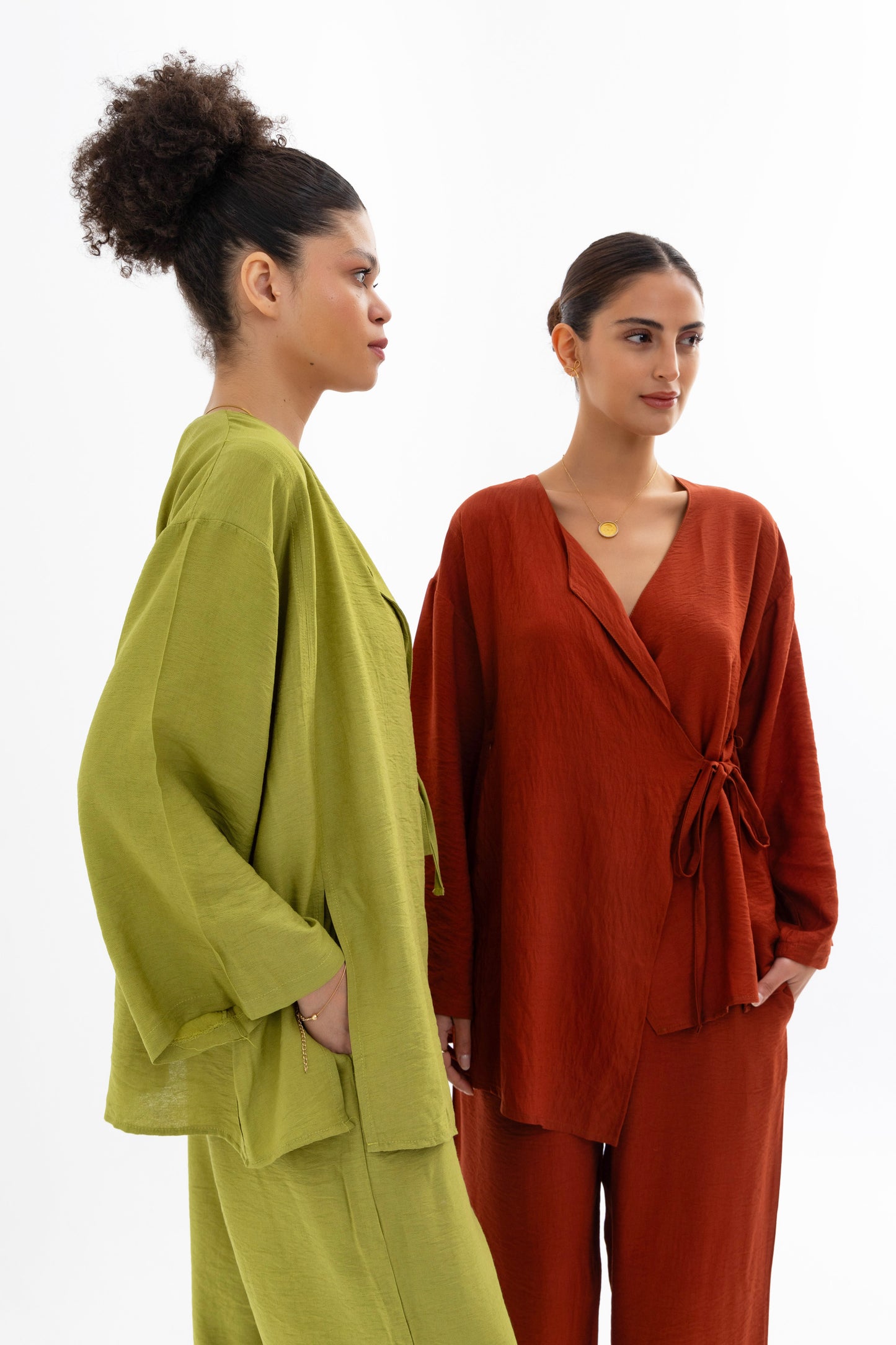 Casual Knot Set Apple green