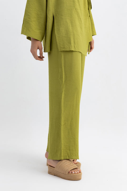 Casual Knot Pants Apple green