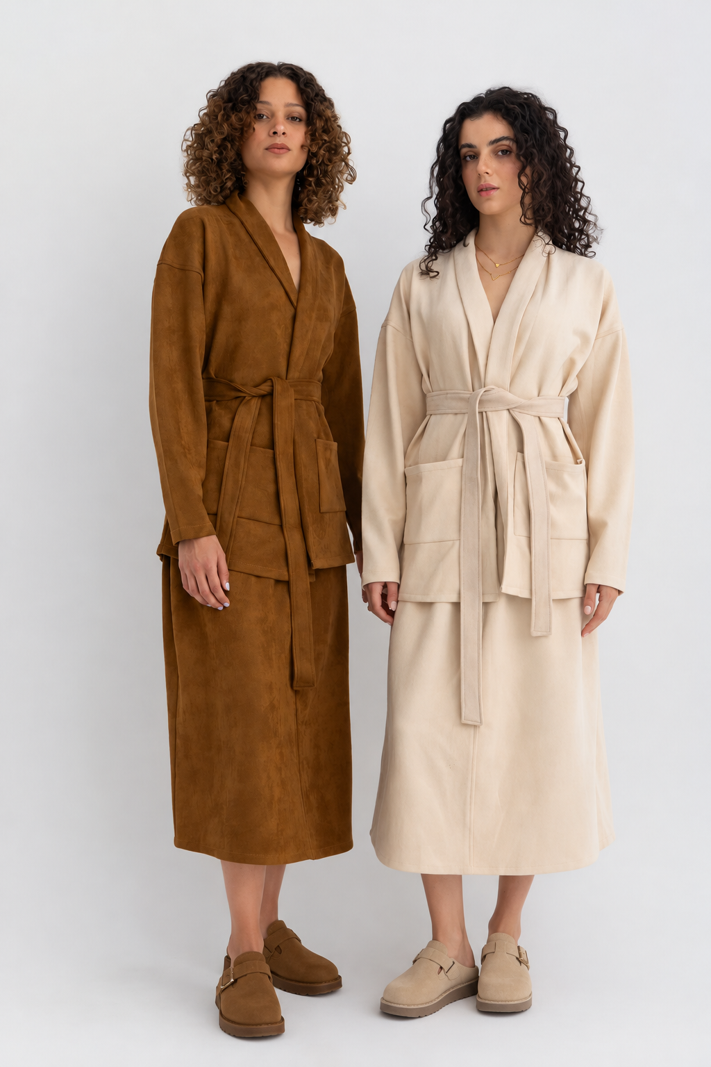 Mohair Ensemble in Brown